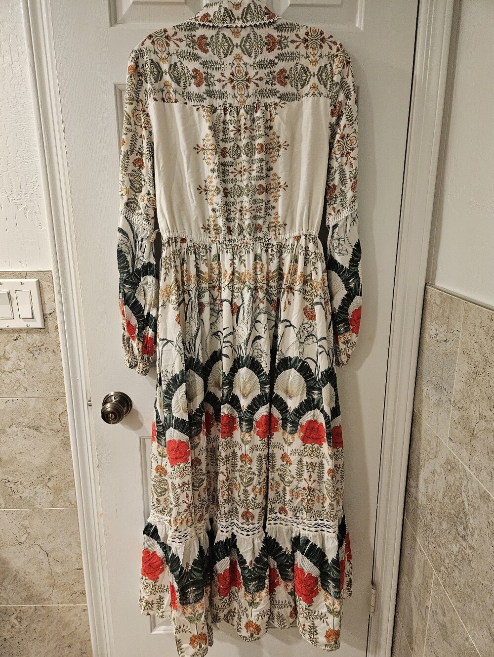 Anthropologie Eleanora Printed Buttondown Maxi - Picture 4 of 13